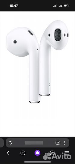 Беспроводные наушники apple airpods 2