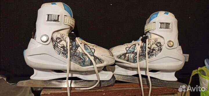 Коньки для девочек Roces 30-35 рр 190-220мм