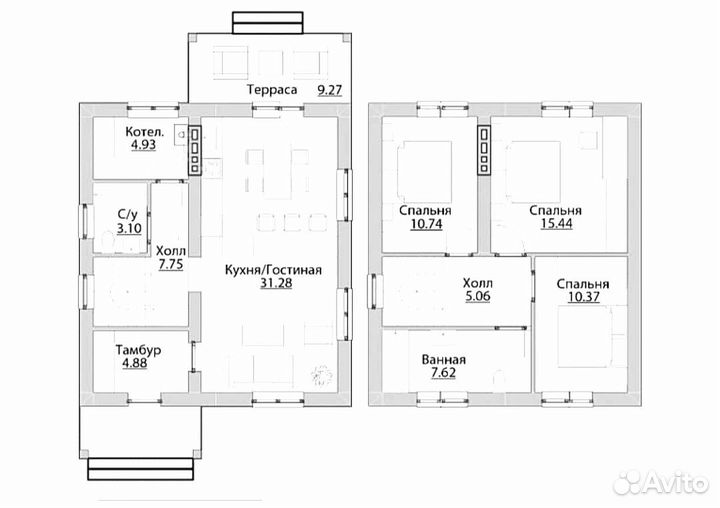Каркасный дом 155 кв.м в ипотеку 43441