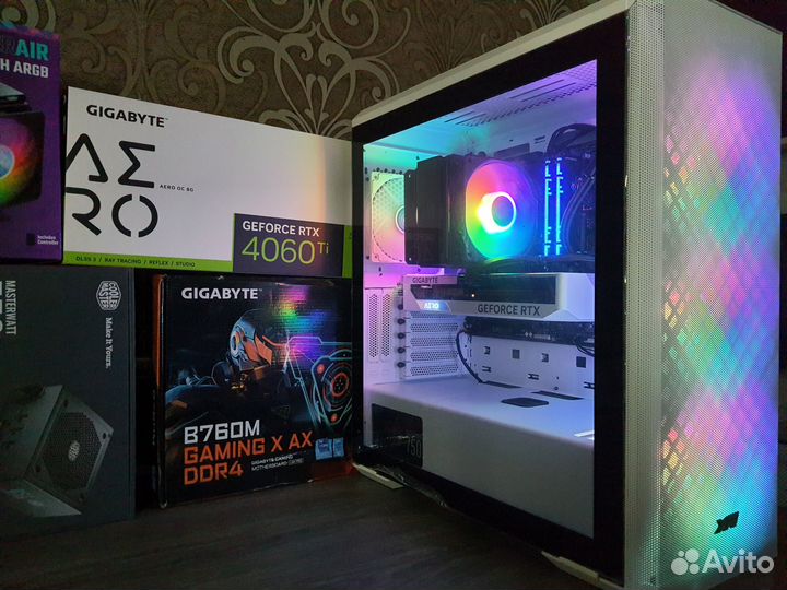 Мощный Пк XPG Defender RTX 4060 Ti+ Core i5 13400F