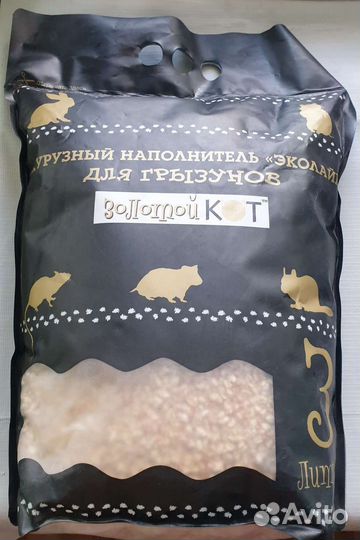 Кукурузный наполнитель Золотой кот