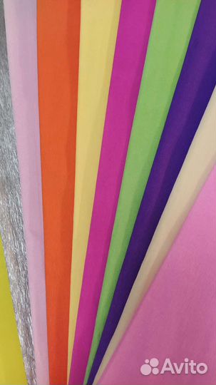 Гофробумага для творчества цветная пакетом