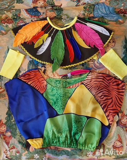 Карнавальный костюм папуаса, аборигена, индейца