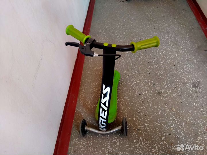Самокат детский трехколесный бу