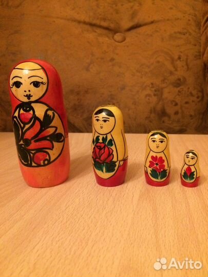 Матрешка деревянная 4в1, 3в1