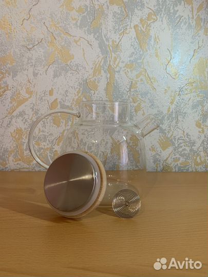 Стеклянный чайник,1500мл