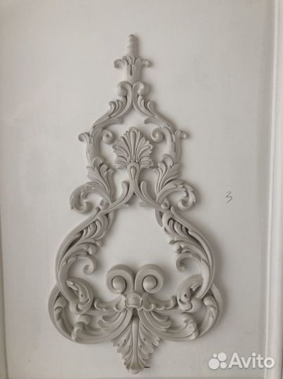 Лепной декор на стену, узор