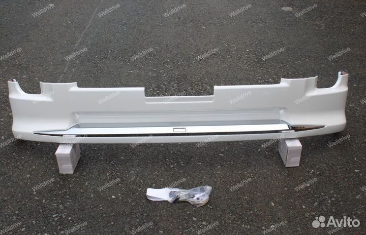 Губа передняя Modellista Toyota LC 200 12-15 белая