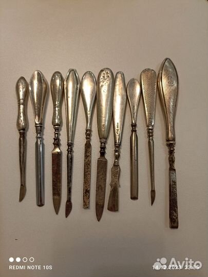 Предметы для маникюра, серебро