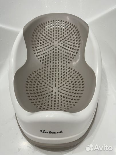 Горка для купания Geburt белый,серый, 1 шт