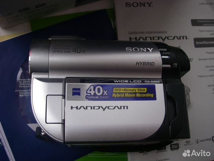 Видеокамера Sony DCR-DVD610E отличная комплект