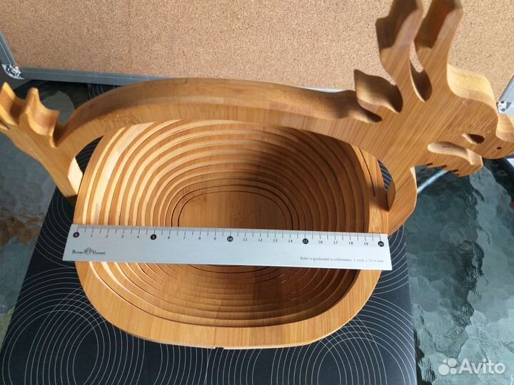 Фруктовница/хлебница складная дерево