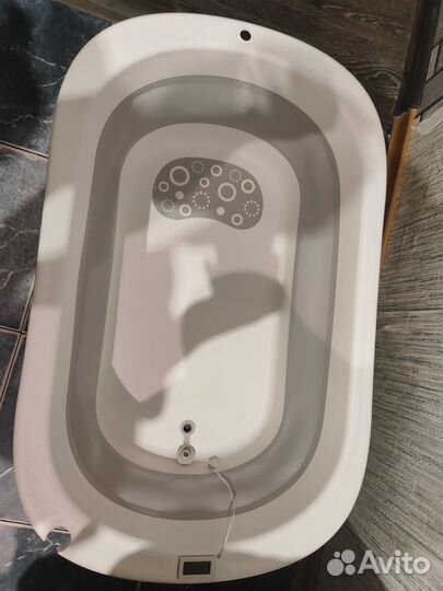 Ванночка для купания складная с термометром