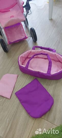 Коляска трансформер для кукол + Кукла-пупс