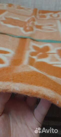 Одеяло шерстяное детское СССР 140х90