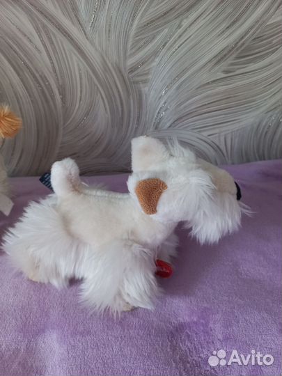 Плюшевый медведь,заяц, собачки