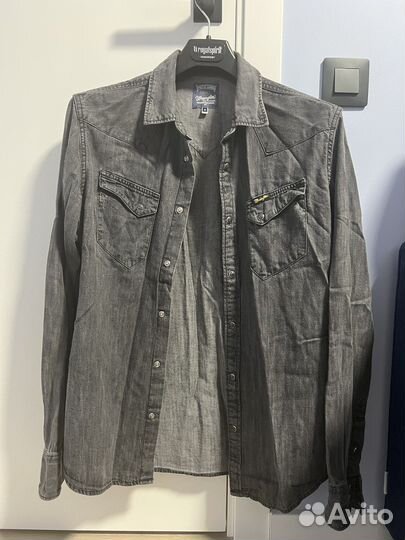 Джинсовая рубашка wrangler