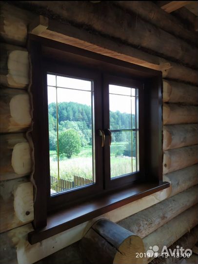 Окосячка обсада (коробки) и окна в деревянный дом