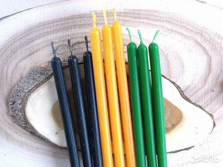 Свечи восковые тонкие