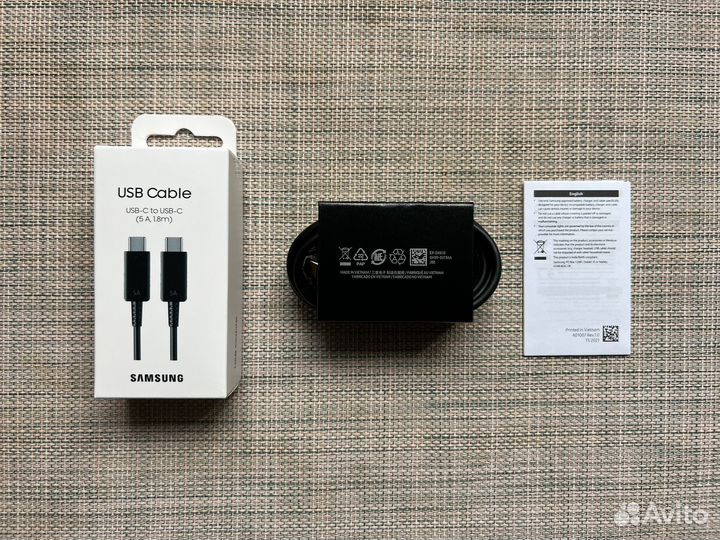 Кабель Samsung USB Type-C 5A 1.8m