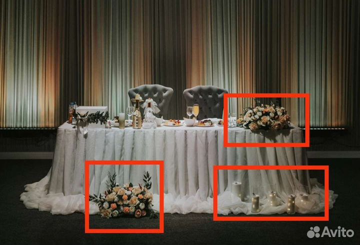 Свадебные украшения зала. Цена за всё