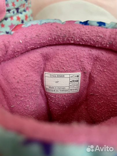 Сапоги для девочки Crocs c7 (14 см )
