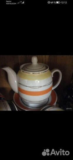 Сервиз чайный кофейный СССР статуэтки