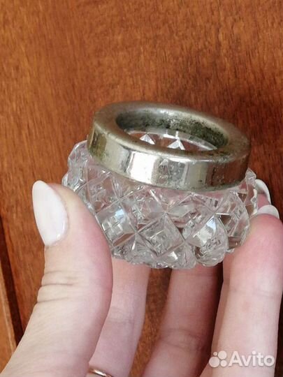 Солонка хрусталь винтаж