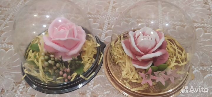 Роза в куполе из мыла