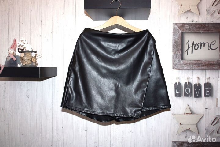 Кожаная юбка zara