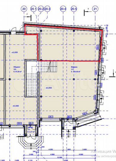 У метро, 60 м²