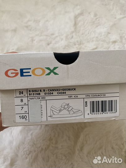 Кроссовки geox 24