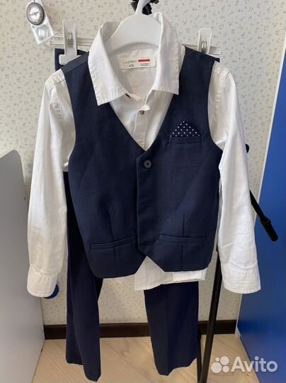 Школьный костюм для мальчика 122 синий