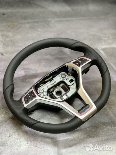 Перетяжка руля кожей