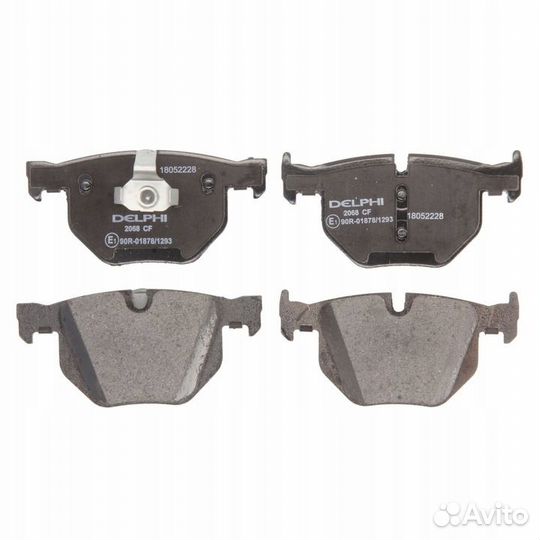 Колодки тормозные дисковые, комплект Delphi LP 20