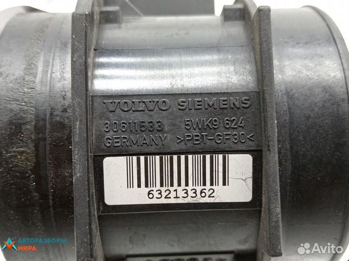 Расходомер воздуха Volvo S40 рест. 2004 30611533