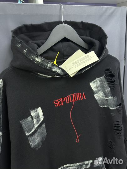 Рваная Худи undermycar oversize