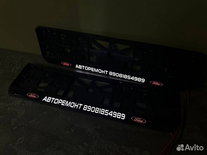 Рамка номера с подсветкой LED