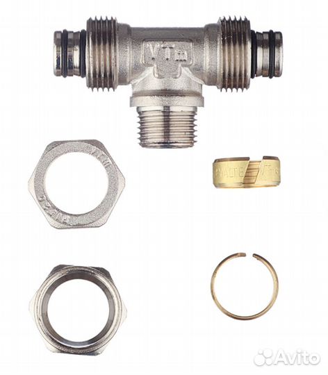 Тройник 20 обж(ц) х 1/2 нр(ш) х 20 обж(ц)