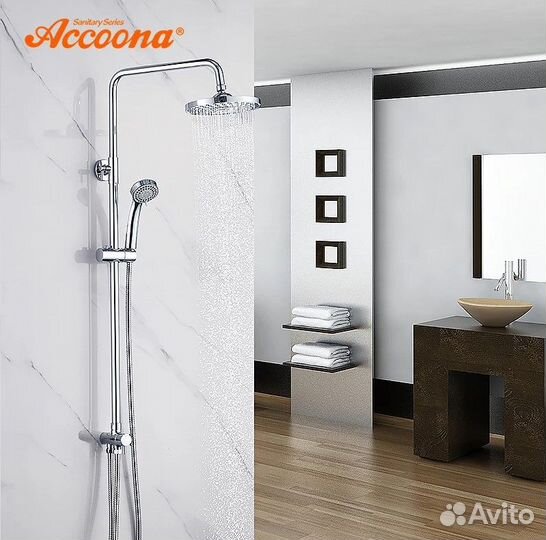 Душевая стойка для смесителя 8397 Accoona Chrome