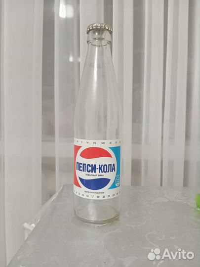 Прикольная винтажная бутылка pepsi кола