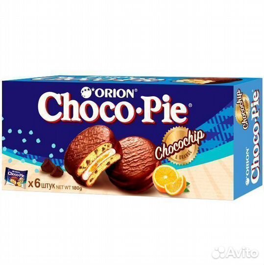 Опт - Пирожное Choco Pie Апельсин 180г