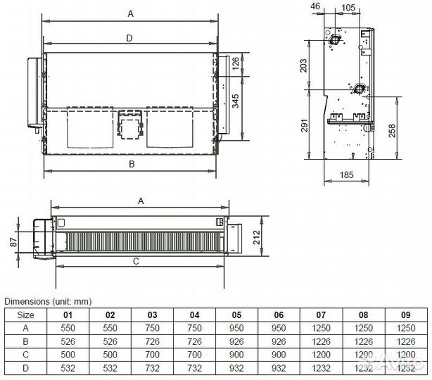 Фанкойл general climate GCO-W-04 2T