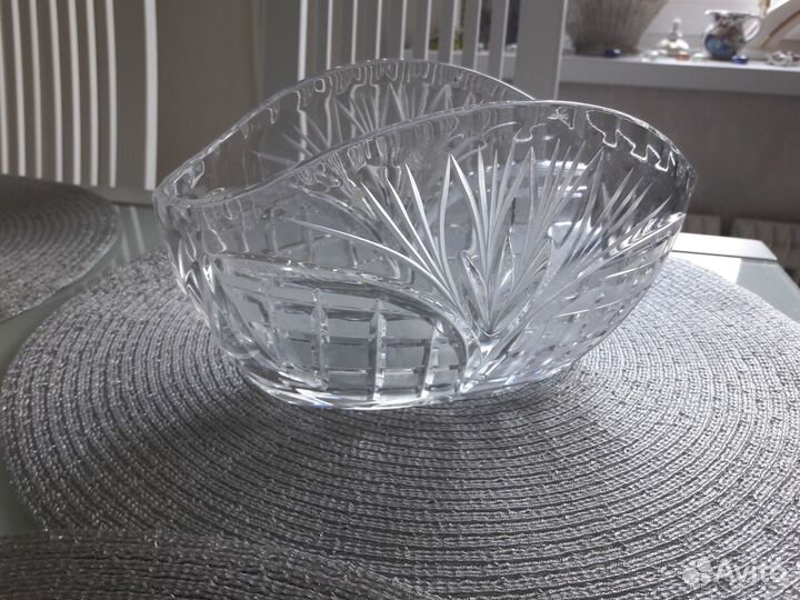 Ваза хрустальная,салатник-конфетница