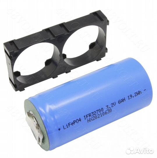 Аккумулятор lifepo4 32700 6ah 3,2v под пайку с хол