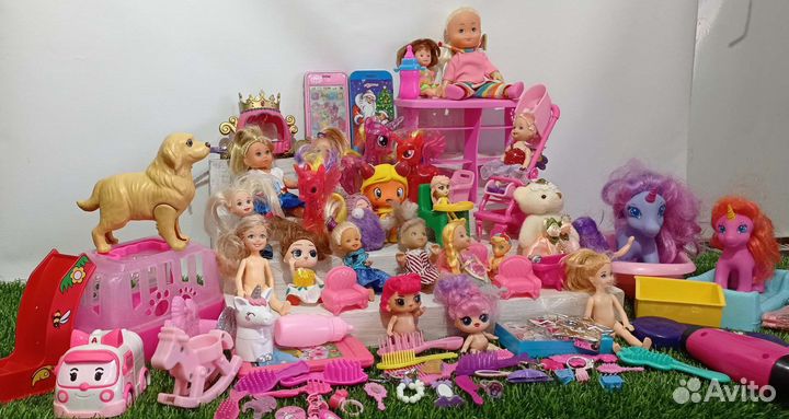 Куклы, пупсы, игрушки для девочки пакетом