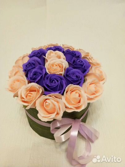 Букет из мыльных роз