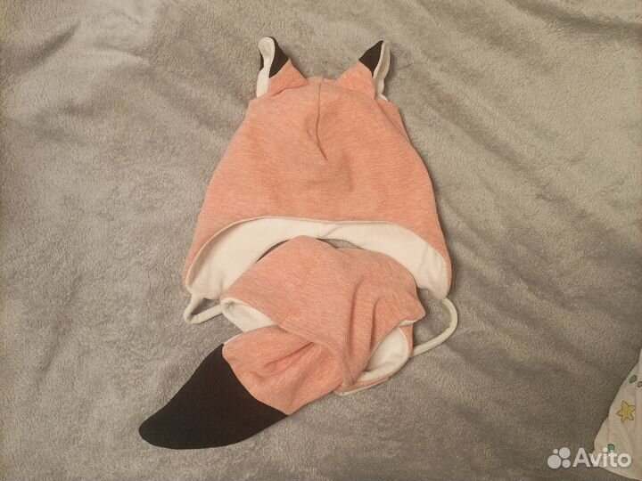 Шапка и шарф для девочки р. 55-60