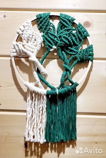 Макраме панно дерево