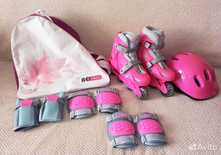 Детские раздвижные ролики Reaction сумка защита